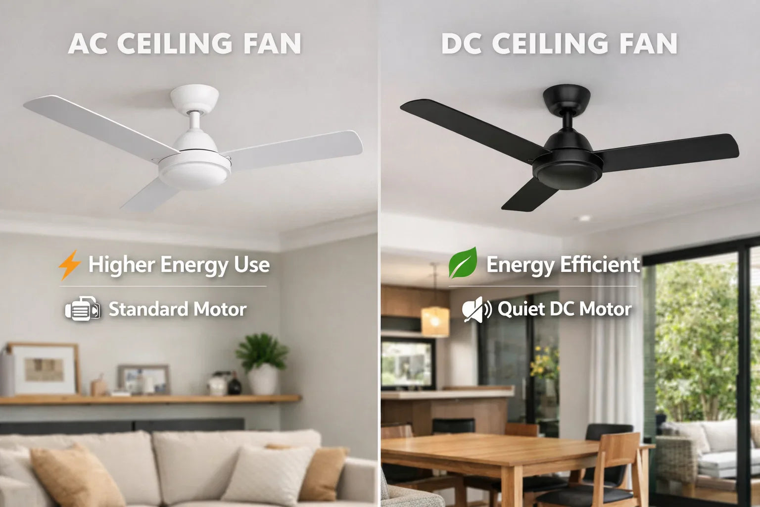 DC vs AC Ceiling Fans: Which One Should You Choose?
