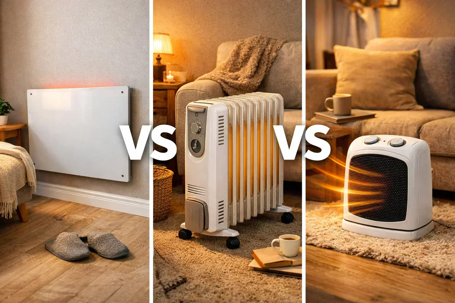 Oil Heater vs Panel Heater vs Fan Heater: Which is Right for You?