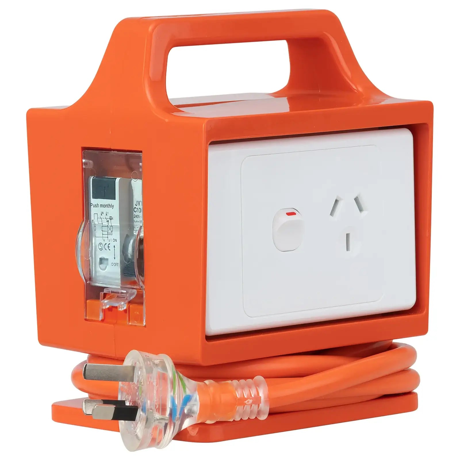 Arlec 10A To 15A caravan power adaptor with RCD and 1.8m cord – for home and site use