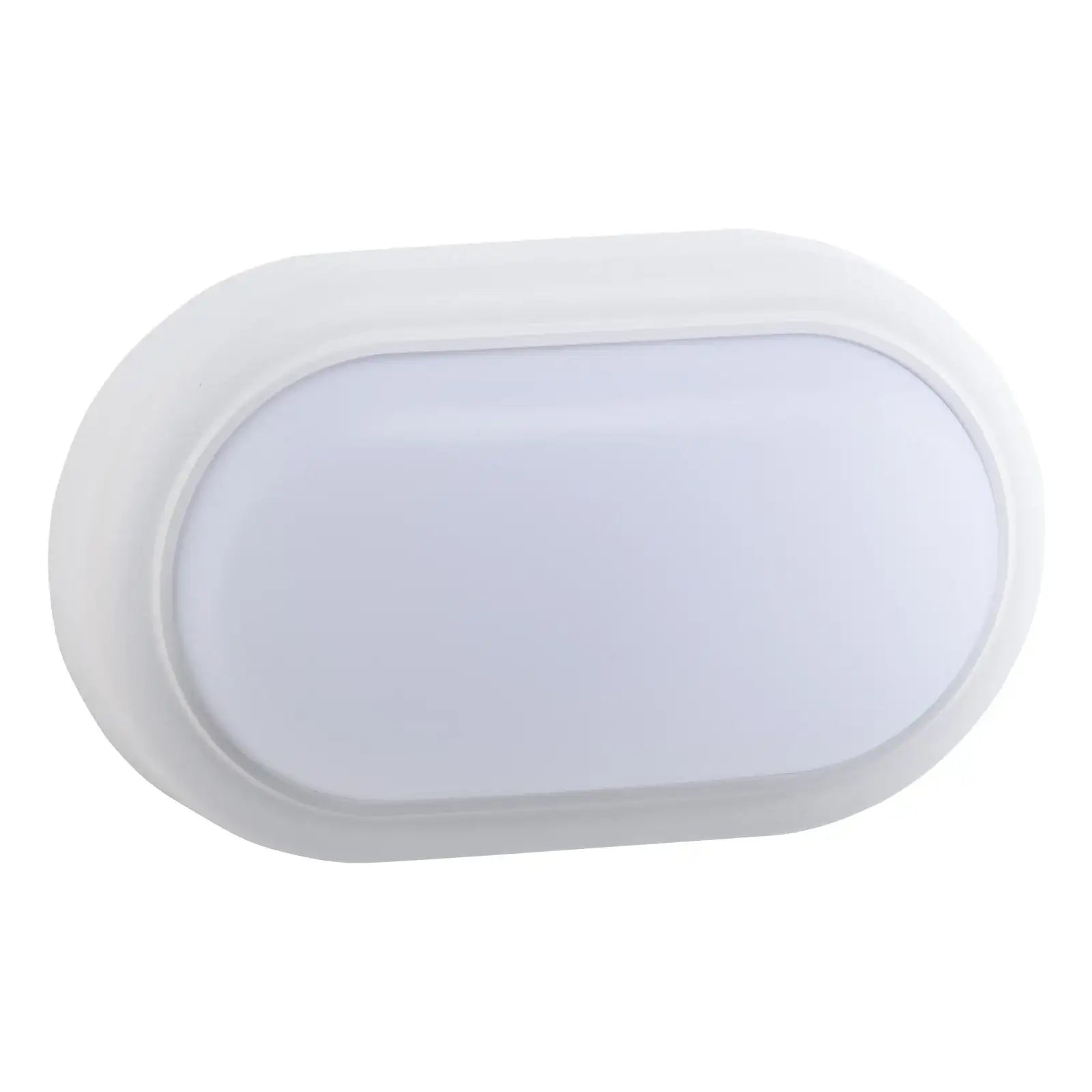Arlec 15W White Oval LED Bunker Light - bunker wall light, energy efficient LED