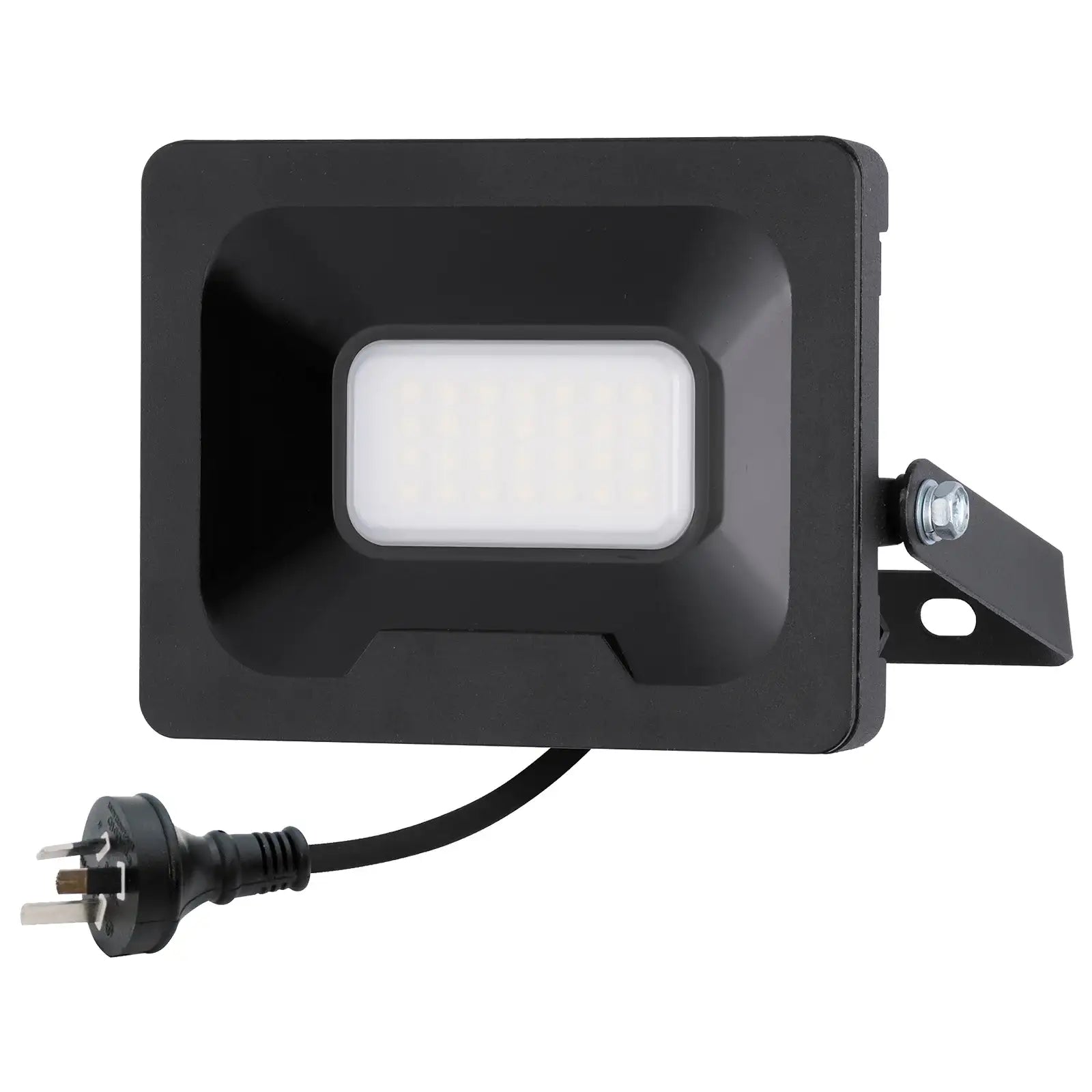 Arlec 20W DIY LED security floodlight – outdoor aluminium IP65 light with wide beam angle and plug-in installation