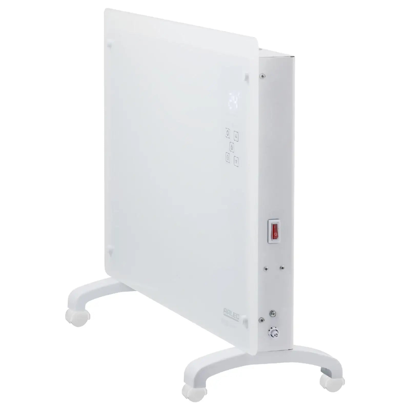 arlec 2200w smart convection panel heater – white smart home heater; grid connect wall heater; remote controlled panel heater