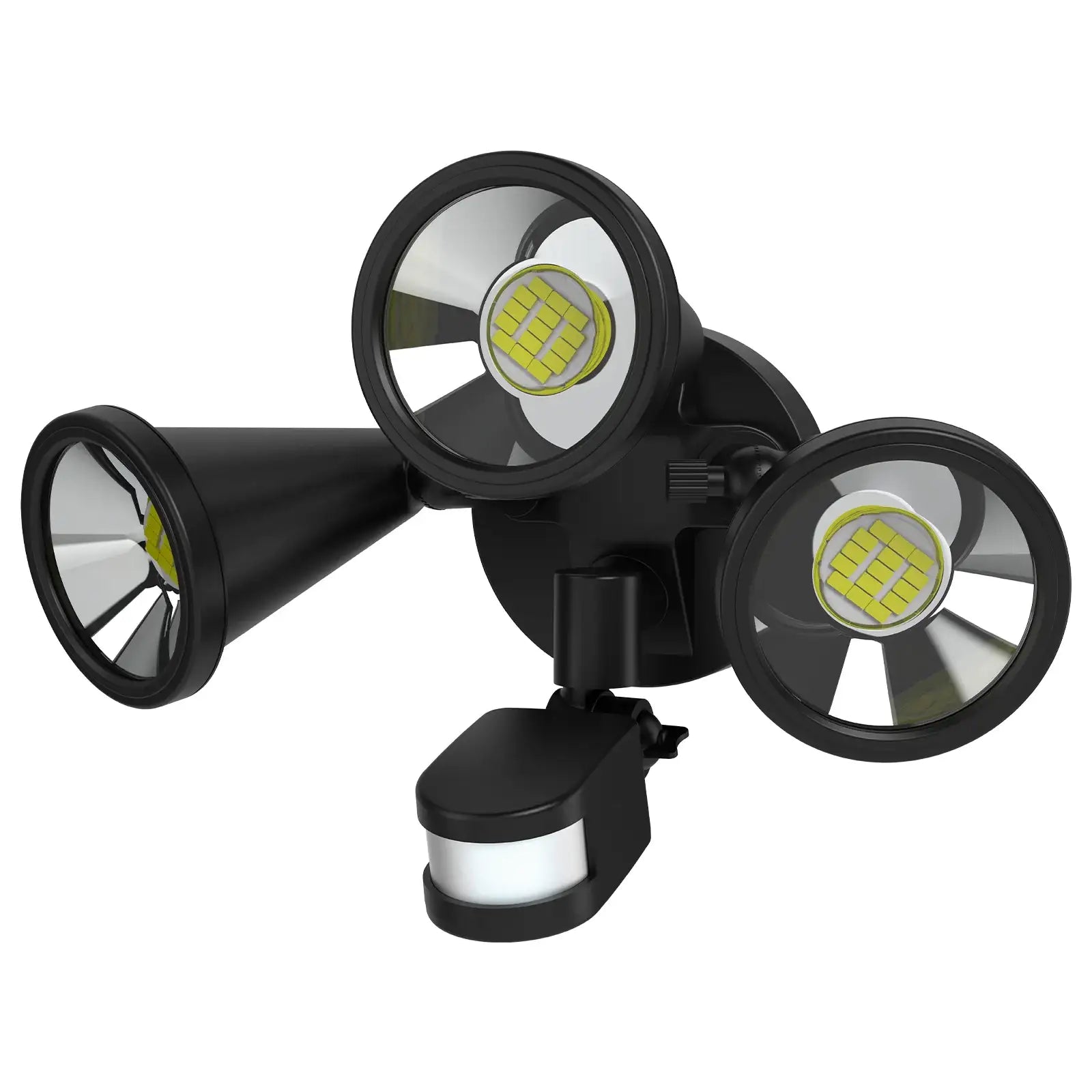 Arlec 30W triple head LED floodlight – 2700 lumens motion sensor security light with adjustable heads and IP54 rating