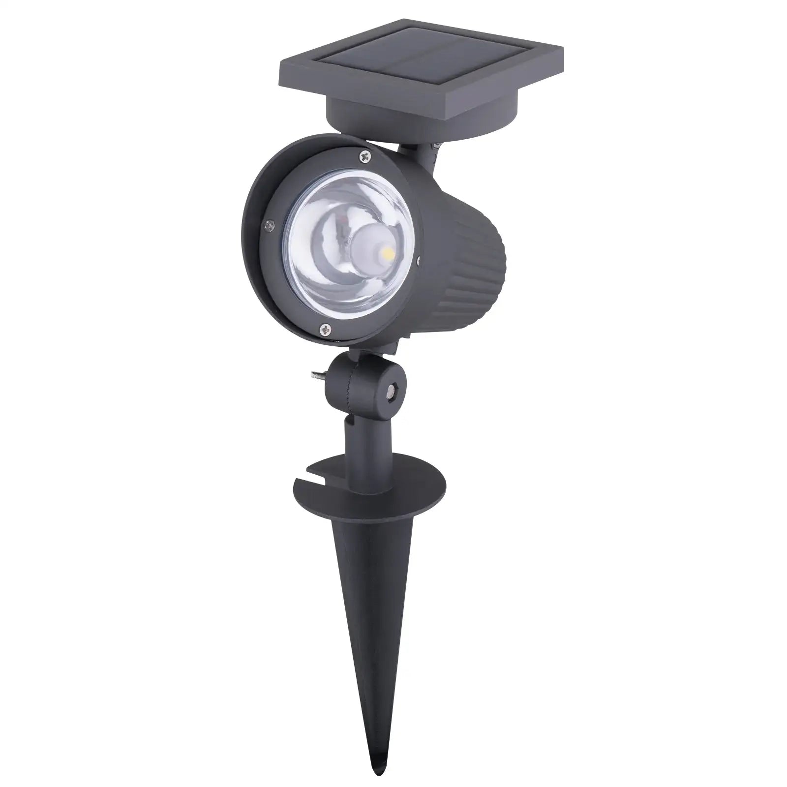 Arlec 30 lumen garden spotlight – solar-powered adjustable head light with IP44 rating and dusk sensor
