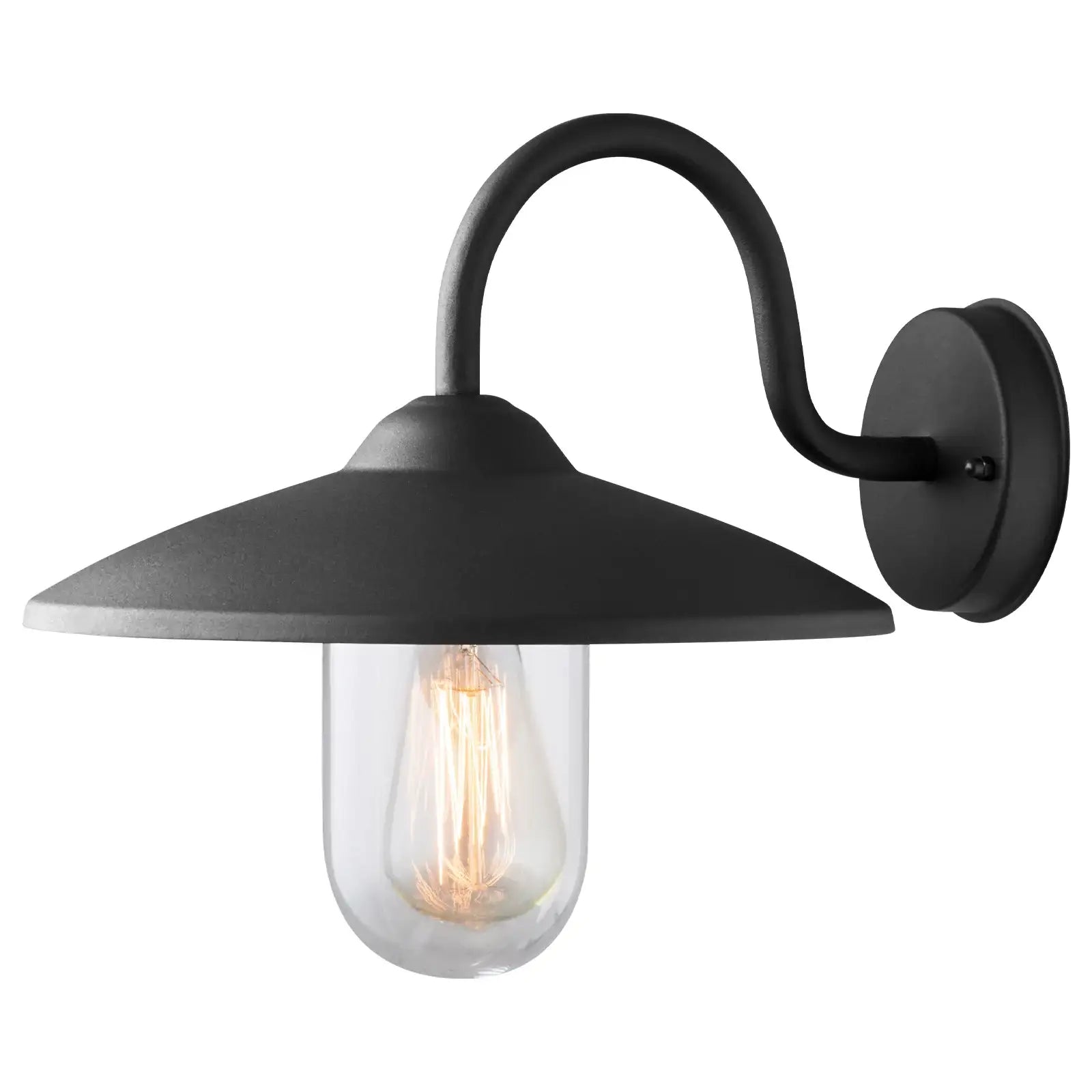 Arlec 60W Black Bristol Wall Farm Light - outdoor lighting solution