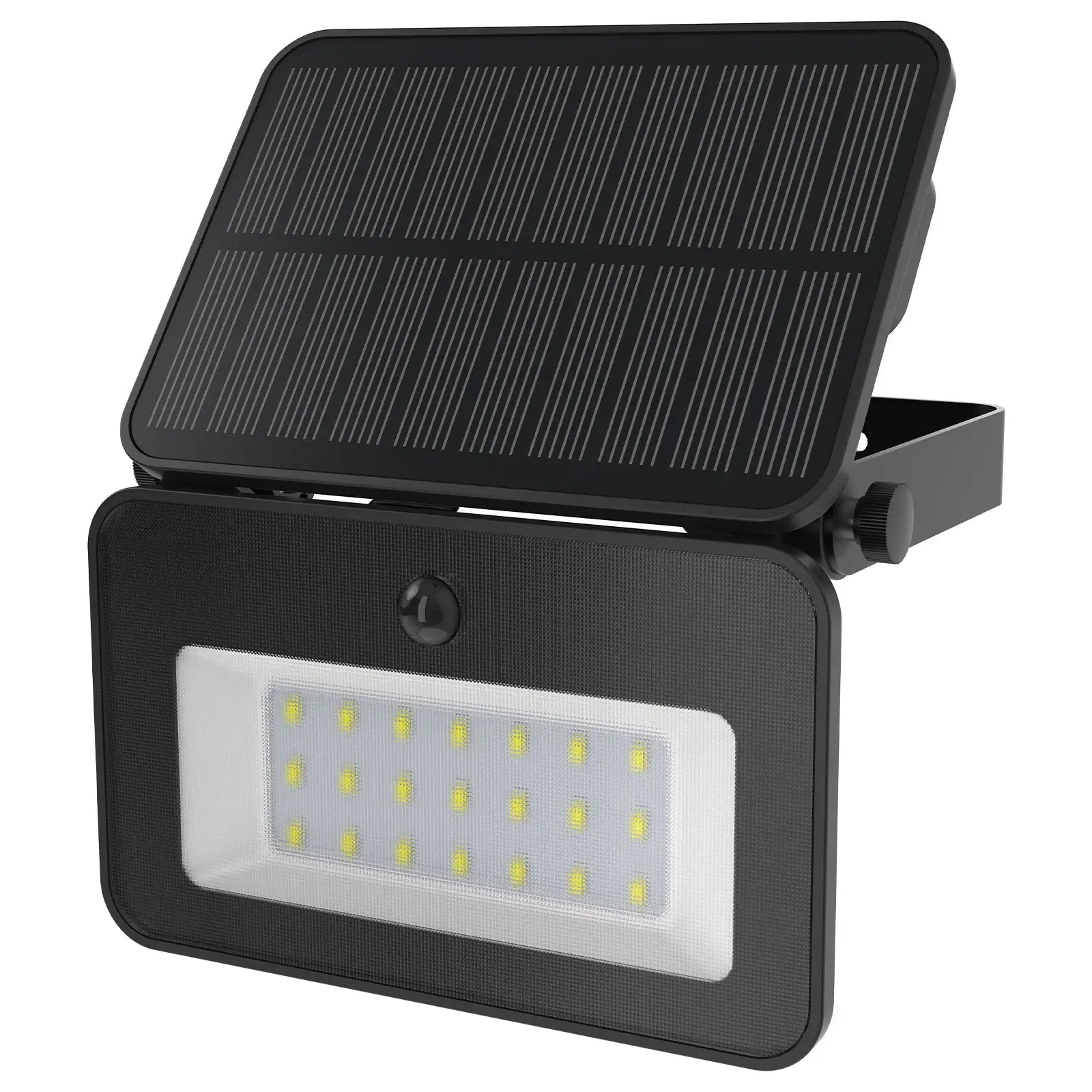 Arlec 800 lumen solar LED floodlight – PIR motion sensor light with 5m detection range and 10-hour run time