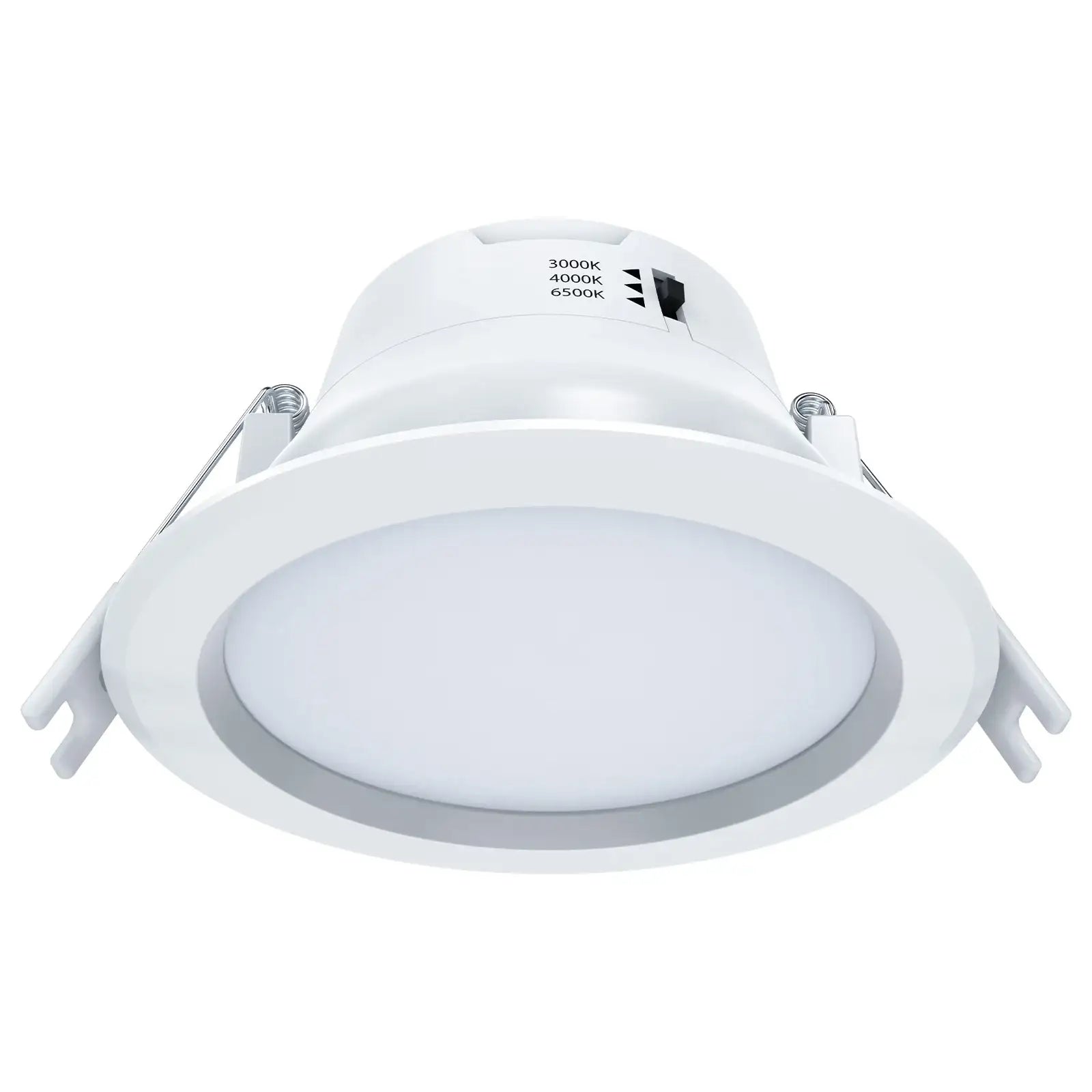 Arlec recessed lens LED downlight, tri-colour dimmable ceiling light, 92mm LED fixture
