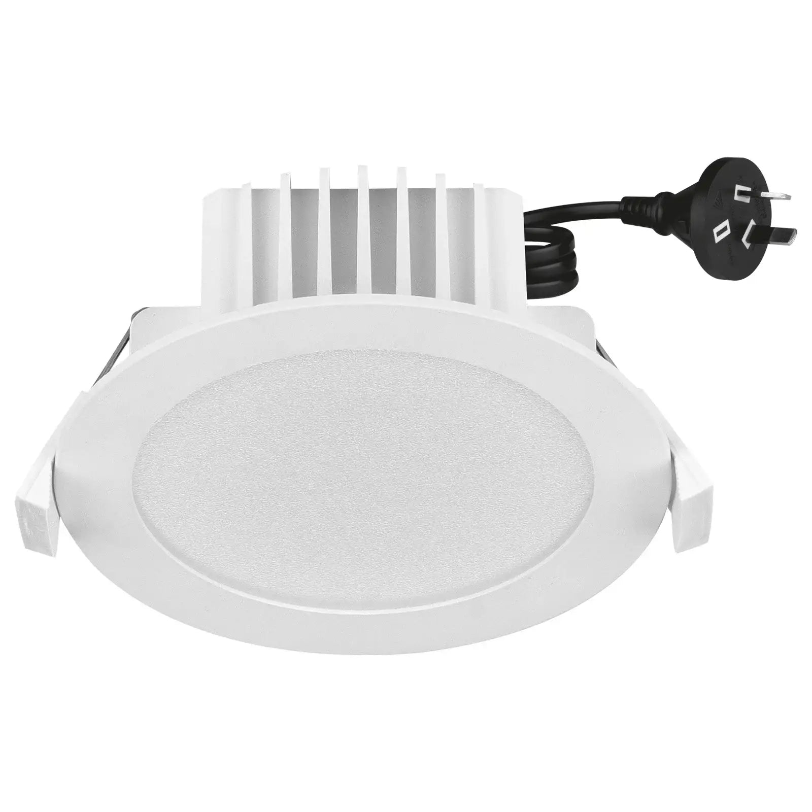 Arlec multi-lumen LED downlight, dimmable tri-colour recessed ceiling light, adjustable brightness downlight