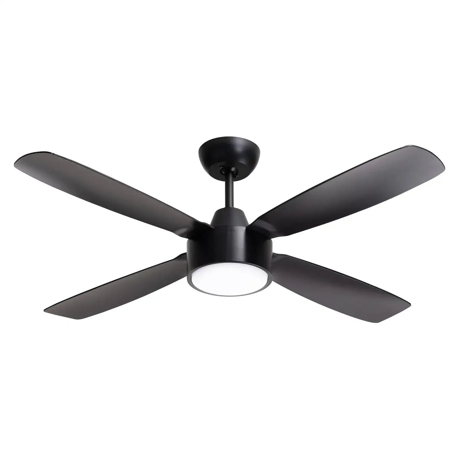 arlec 120cm aer ceiling fan – matte black dc ceiling fan; tri-colour led smart fan; modern quiet fan for any room. Best Cooling Solutions.