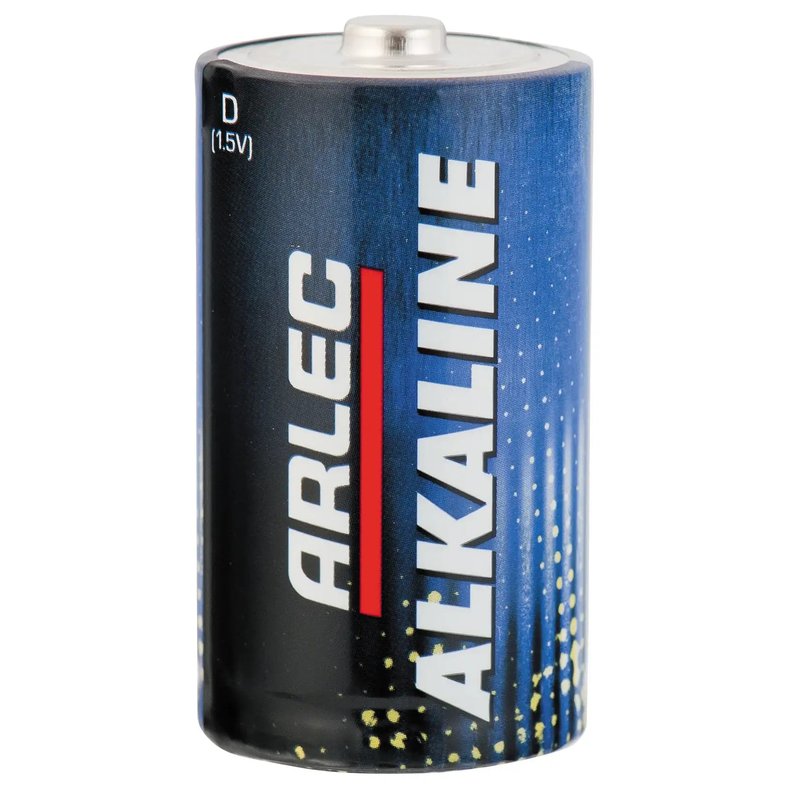 Arlec D size alkaline batteries 2 pack