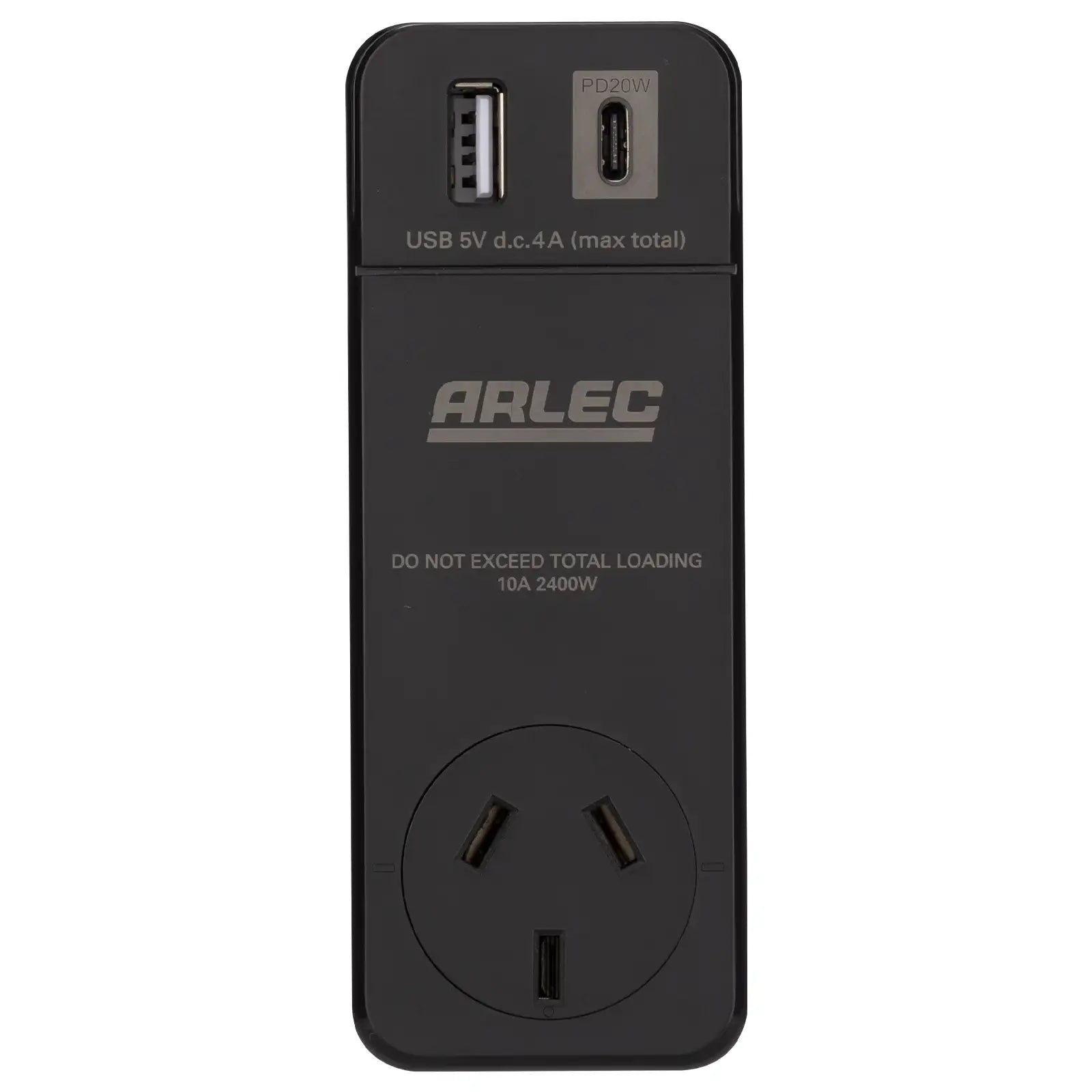 Smart rotating plug with USB A & C PD20W – Arlec Grid Connect compatible