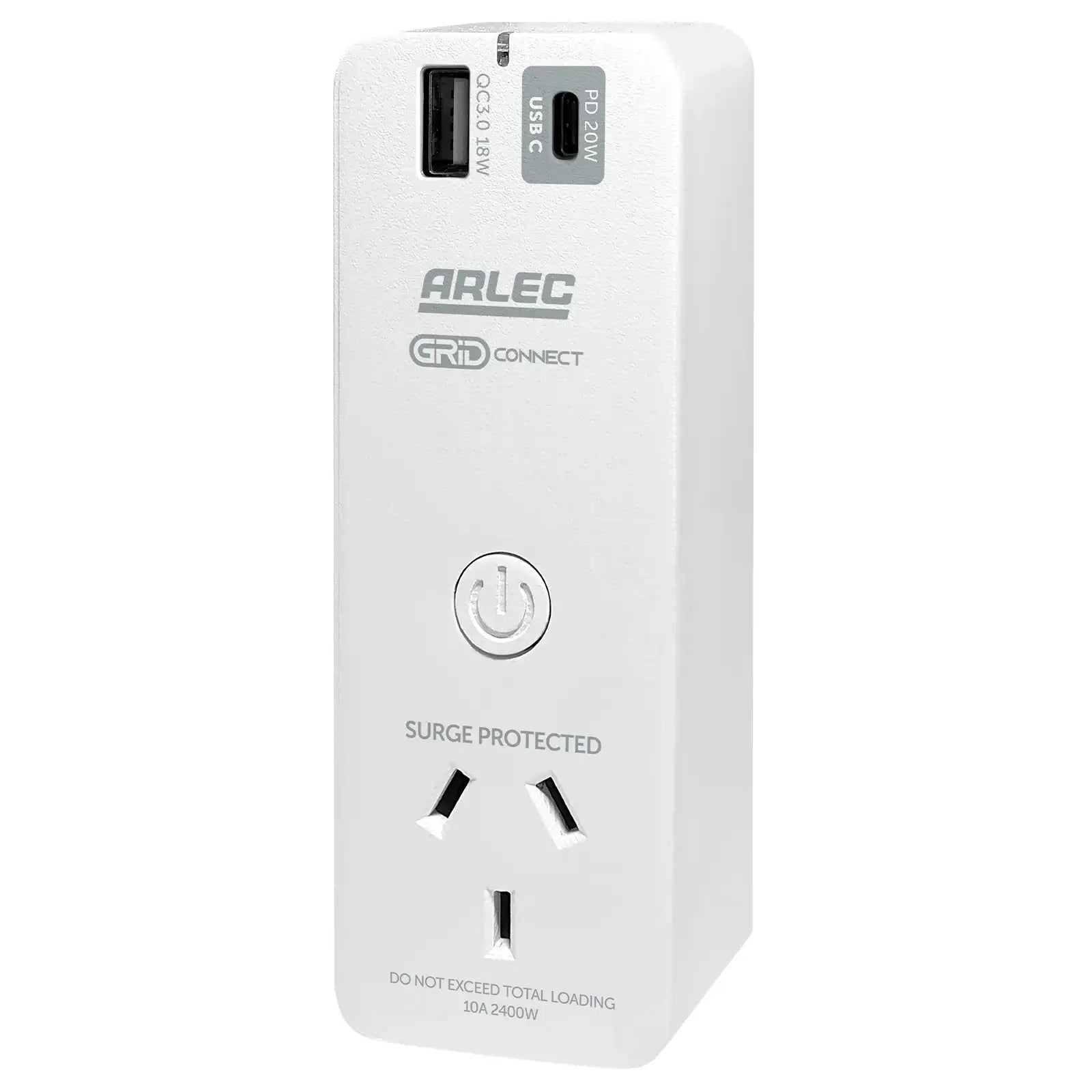 Arlec Grid Connect Smart Plug Socket with USB PD20W and Energy Meter