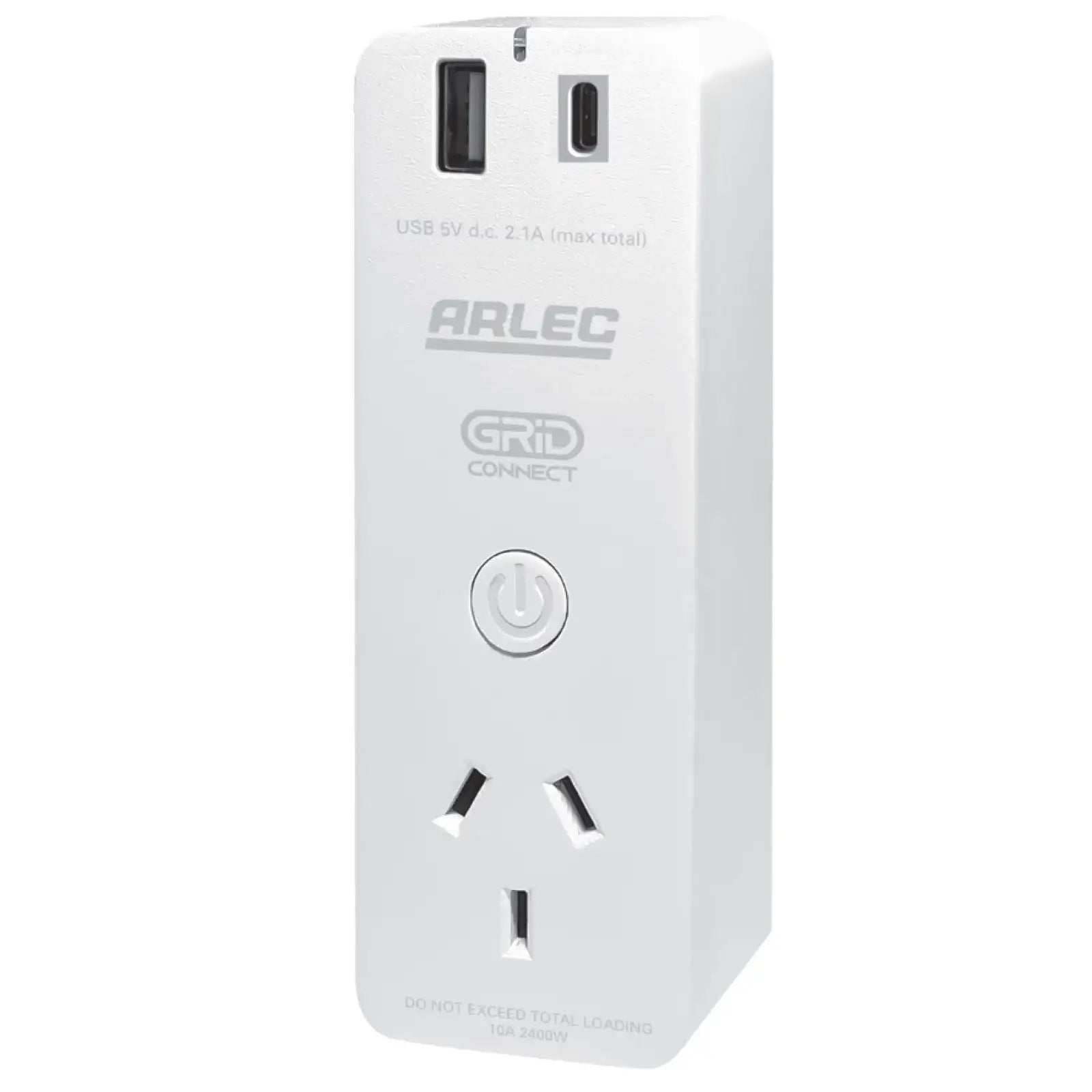 Arlec smart plug with USB, Wi-Fi socket for home automation, Grid Connect compatible power adaptor