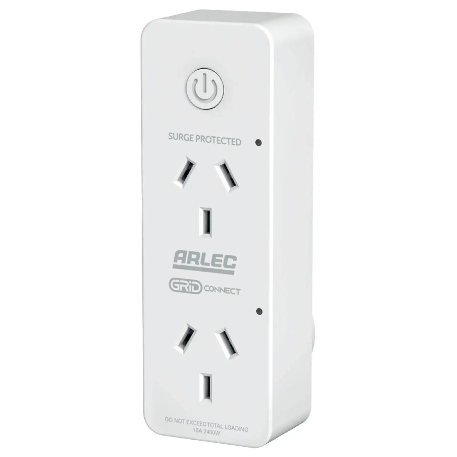 Arlec twin smart socket with energy monitoring and surge protection, Grid Connect smart plug