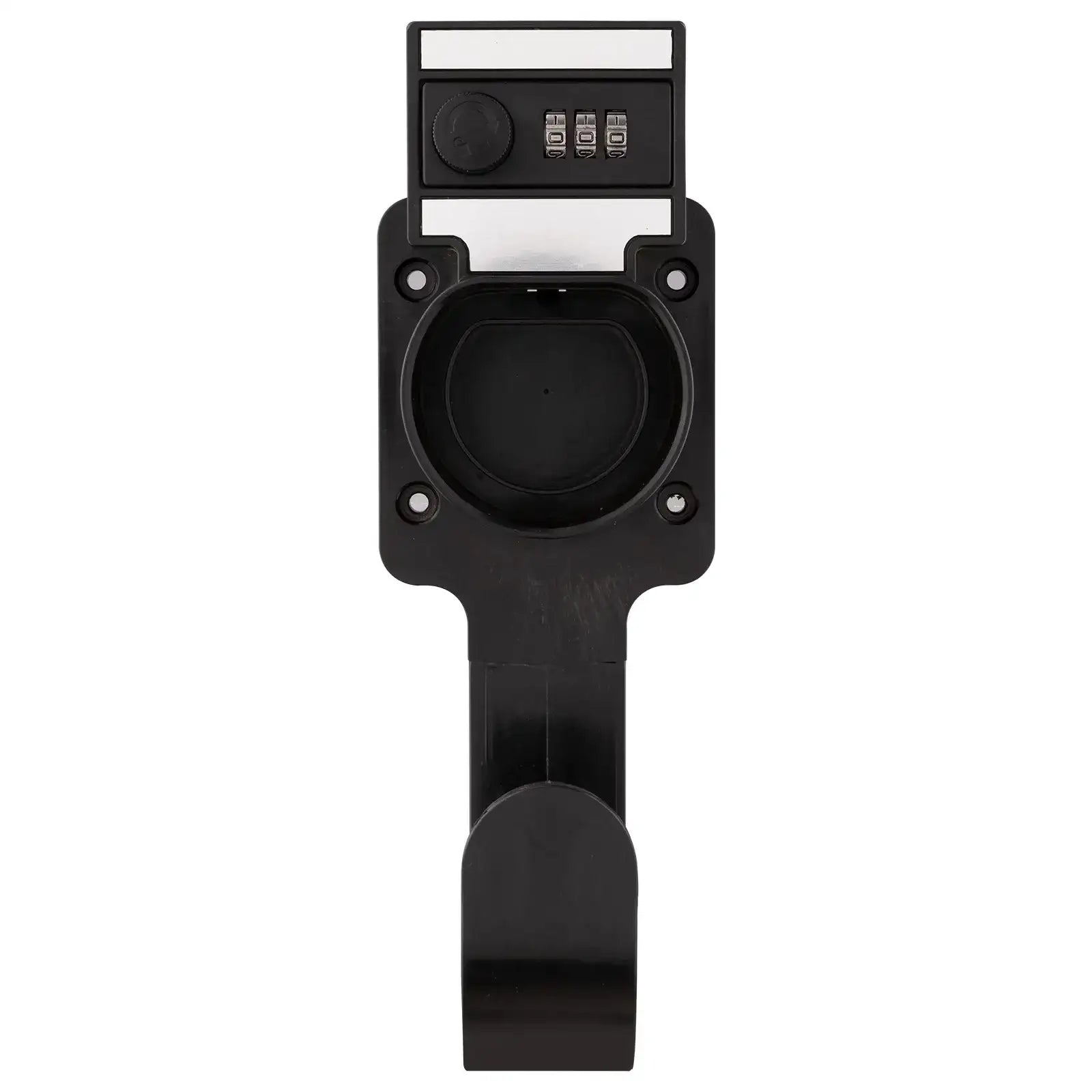 Lockable EV Charger Cable Holder by Arlec, secure wall-mounted storage for electric vehicle cables