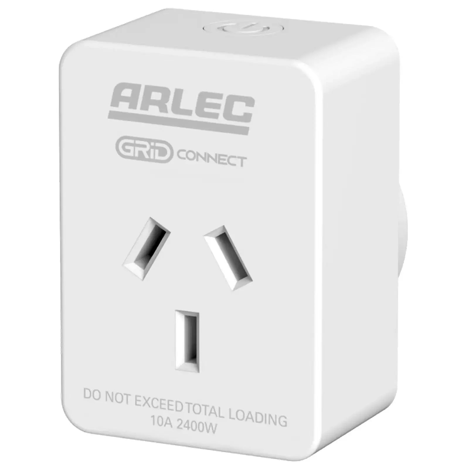 Arlec smart Wi-Fi plug with power monitoring, white Grid Connect socket, energy efficient smart plug