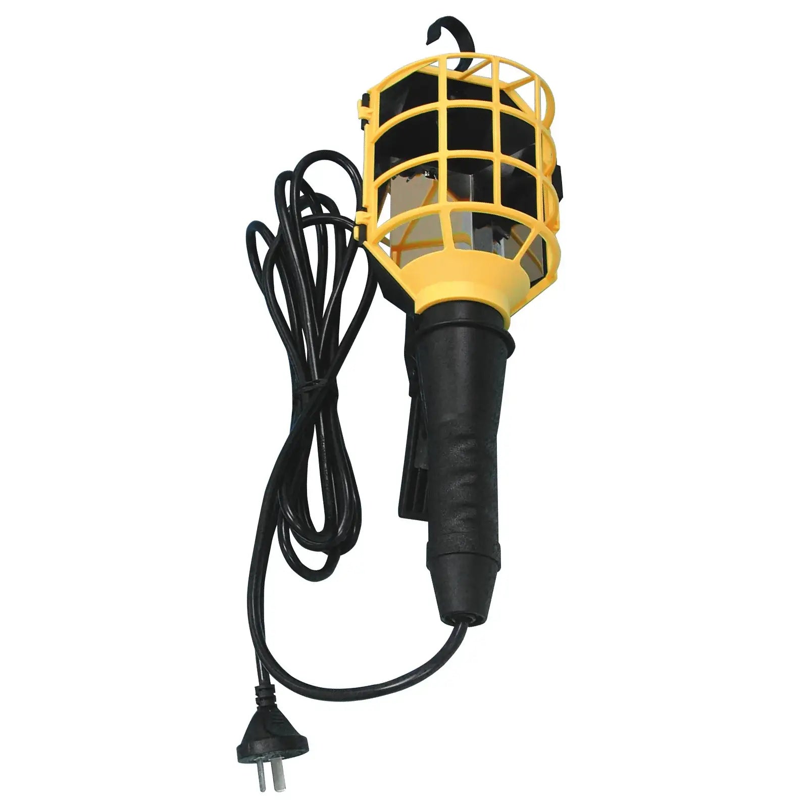 Heavy duty 12V worklight with cage guard, compatible with Edison globe (not included)