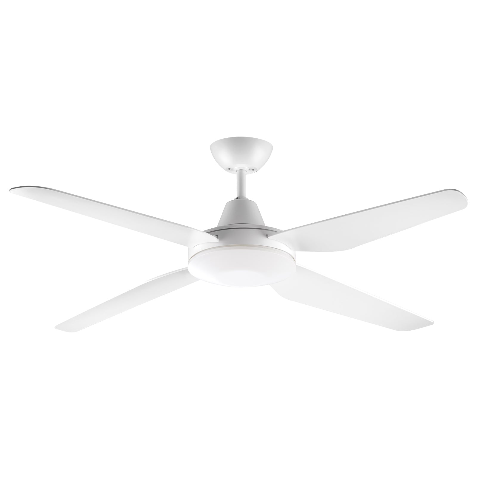 Arlec Madrid White 4-Blade 130cm Grid Connect Smart DC Ceiling Fan With Remote