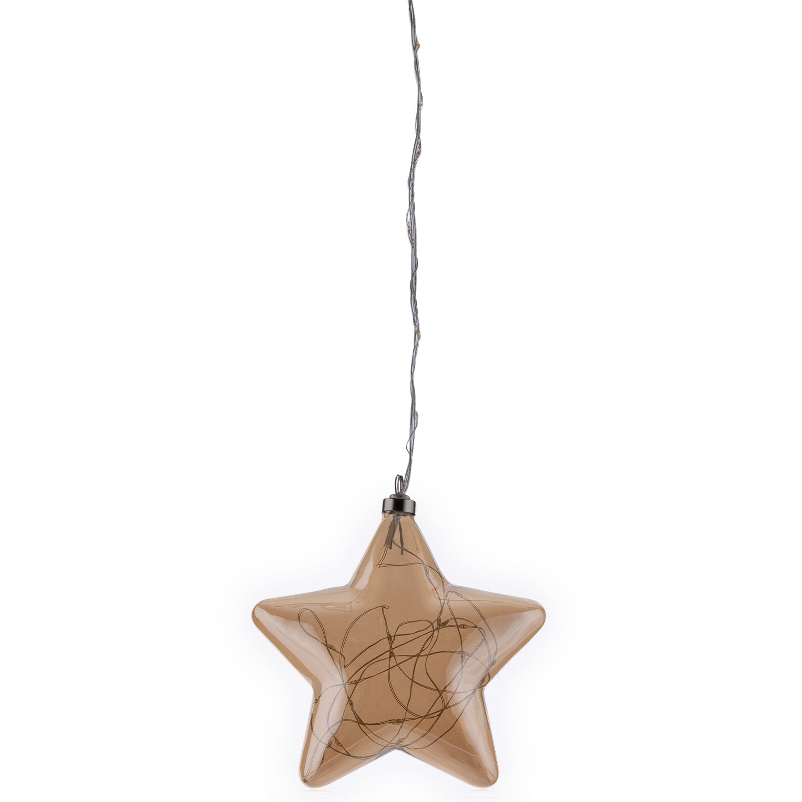 Arlec 15cm Warm White Battery Powered 25 LED Hanging Star
