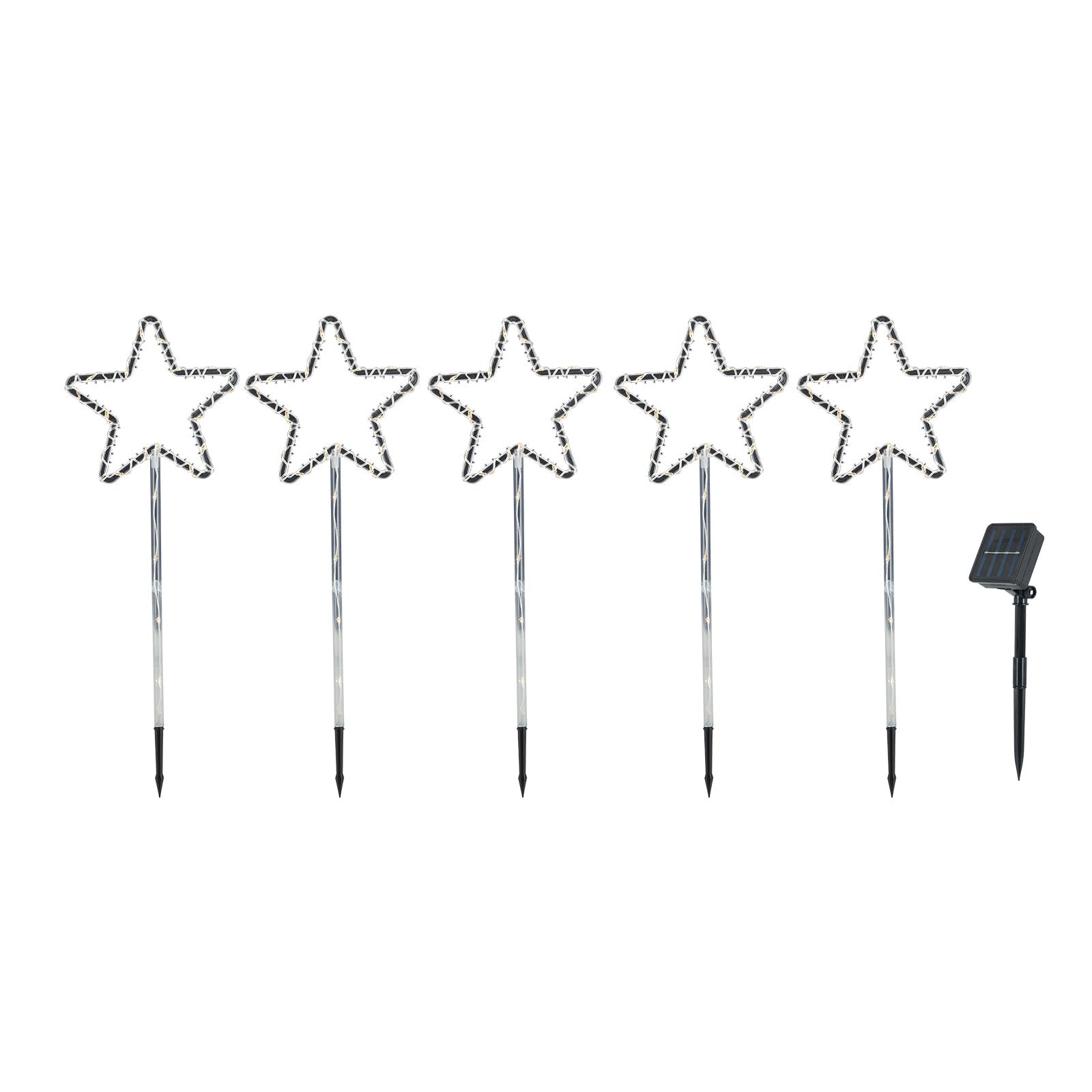 Arlec 5 Solar Powered Star Stake Lights