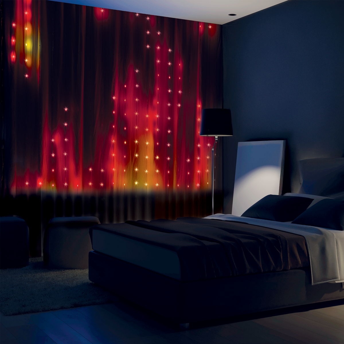 Arlec Smart Pixel Curtain Light for Festive Christmas Decor