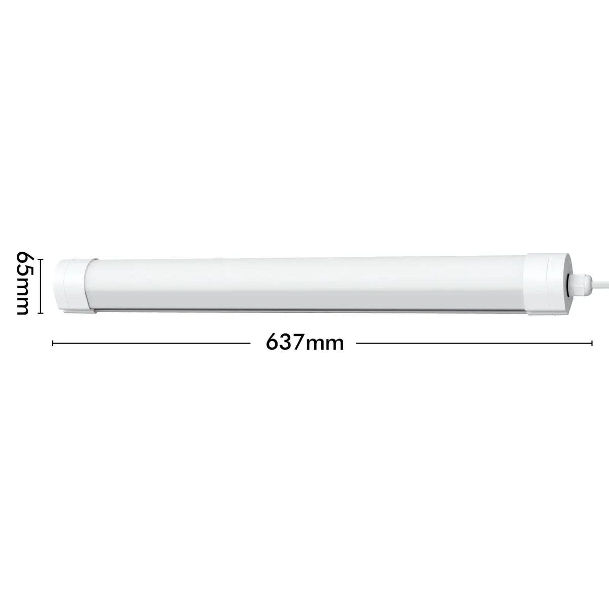 Arlec White 60cm DIY 10/20W Dualpower + Tricolour LED Batten Light